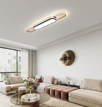 Load image into Gallery viewer, Modern LED Ceiling Light with Remote Control Chandelier 110cm Gold