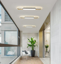 Load image into Gallery viewer, Modern LED Ceiling Light with Remote Control Chandelier 110cm Gold