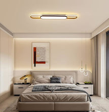 Load image into Gallery viewer, Modern LED Ceiling Light with Remote Control Chandelier 110cm Gold