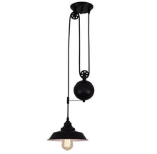 Load image into Gallery viewer, Pendant Light Edison Island Lamp Rustic Ceiling Light Black Height Adjustable