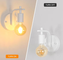 Load image into Gallery viewer, Wall Lights 2 Pack Vintage Indoor Walls Lighting Fixture White E27