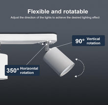 Load image into Gallery viewer, Ceiling Light 4 Way Rotatable White GU10 Ceiling Spotlight