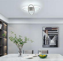 Load image into Gallery viewer, Modern LED Ceiling Light White Creative Oval Cool White 30cm
