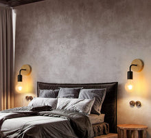 Load image into Gallery viewer, Wall Light Indoor Pack of 2 Wall Lamp Wood E27 Wall Spotlight Retro