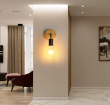 Load image into Gallery viewer, Wall Light Indoor Pack of 2 Wall Lamp Wood E27 Wall Spotlight Retro