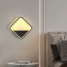 Load image into Gallery viewer, Square LED Wall Light 20W Warm White 25cm Black Aluminum