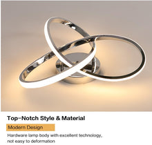 Load image into Gallery viewer, Modern LED Ceiling Lamp Silver Ceiling Light LED 40cm Light Fixture 3000K