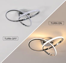 Load image into Gallery viewer, Modern LED Ceiling Lamp Silver Ceiling Light LED 40cm Light Fixture 3000K
