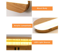 Load image into Gallery viewer, Wooden LED Wall Sconce Nordic Style Interior Wall Lamp Warm Light 3000K