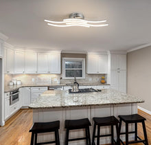 Load image into Gallery viewer, LED Ceiling Light Wave Shaped Integrated 24W 2000 Lumen Cool Light Modern Chandelier