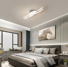 Load image into Gallery viewer, LED Ceiling Light Wave Shaped Integrated 24W 2000 Lumen Cool Light Modern Chandelier