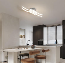 Load image into Gallery viewer, LED Ceiling Light Wave Shaped Integrated 24W 2000 Lumen Cool Light Modern Chandelier