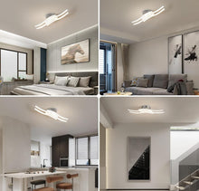 Load image into Gallery viewer, LED Ceiling Light Wave Shaped Integrated 24W 2000 Lumen Cool Light Modern Chandelier