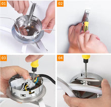 Load image into Gallery viewer, LED Ceiling Light Wave Shaped Integrated 24W 2000 Lumen Cool Light Modern Chandelier