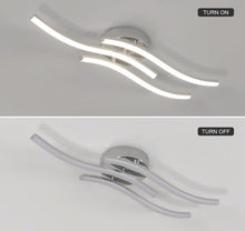 Load image into Gallery viewer, LED Ceiling Light 18W Modern Led Light 3 LED Curved Strips Indoor Flush Mount