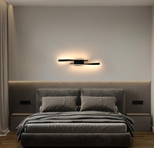 Load image into Gallery viewer, LED Black Wall Light Indoor 16 W Wall Lamp LED Creative Black Wall Lighting Warm White Light