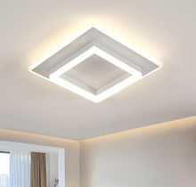 Load image into Gallery viewer, LED Ceiling Lamp Square Surface Mounted White Modern 30W 3000K
