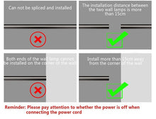 Load image into Gallery viewer, Wall Lights Indoor/Outdoor LED Wall Sconce Long Strips Lights Black Up Down 60/80/100cm White/Warm Light Watertight