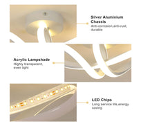 Load image into Gallery viewer, Modern LED Ceiling Light 30 cm White/ Black 3 Color Lights