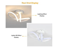 Load image into Gallery viewer, Modern LED Ceiling Light 30 cm White/ Black 3 Color Lights