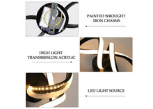 Load image into Gallery viewer, Modern LED Ceiling Light 30 cm White/ Black 3 Color Lights