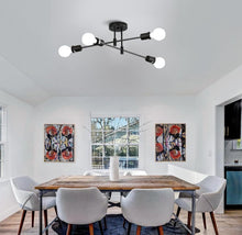 Load image into Gallery viewer, Ceiling Light Vintage Modern Black E27 Metal Chandelier for Indoor
