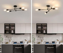 Load image into Gallery viewer, Ceiling Light Vintage Modern Black E27 Metal Chandelier for Indoor