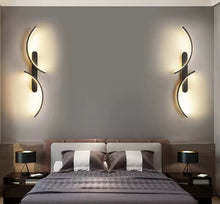 Load image into Gallery viewer, Wall Light LED Black Modern Minimalist Wall Sconce Elegant 100cm 3 Color Lights
