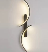 Load image into Gallery viewer, Wall Light LED Black Modern Minimalist Wall Sconce Elegant 100cm 3 Color Lights