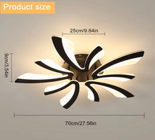 Load image into Gallery viewer, LED Ceiling Light Dimmable with Remote Control 70cm Black