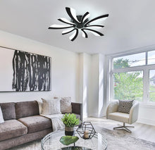 Load image into Gallery viewer, LED Ceiling Light Dimmable with Remote Control 70cm Black