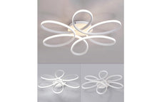 Load image into Gallery viewer, LED Ceiling Light White 3 Color Lights Elegant Flower Design Semi Flush Mount 50cm