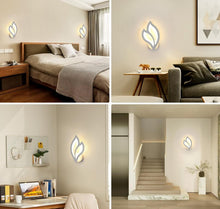 Load image into Gallery viewer, LED Indoor White Wall Light Creative Leaf-Shaped Wall Lamp 3000K 29cm