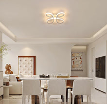 Load image into Gallery viewer, Modern LED Silver Ceiling Light Flower Shape Warm White Light 30cm