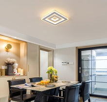 Load image into Gallery viewer, LED Ceiling Light White Square Modern Acrylic LED Ceiling Light 40cm Warm White