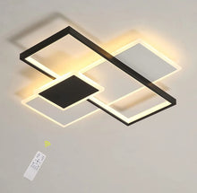 Load image into Gallery viewer, LED Ceiling Light Modern with Remote Control Acrylic Black/White 42 cm Rectangular Light