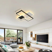 Load image into Gallery viewer, LED Ceiling Light Modern with Remote Control Acrylic Black/White 42 cm Rectangular Light