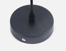 Load image into Gallery viewer, Modern Metal Circle Glass Globe Shaped Pendant Ceiling Light Black E27