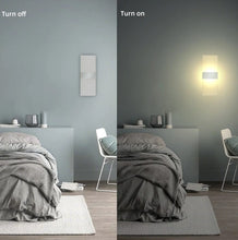 Load image into Gallery viewer, LED Wall Light 6W Rectangular Acrylic LED Wall Lamp Modern Silver 28cm