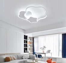 Load image into Gallery viewer, Stars-Shaped LED Ceiling Light with Remote Control White 55cm