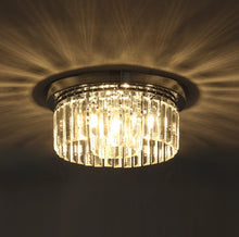Load image into Gallery viewer, Modern Ceiling Chandelier Pendant Light K9 Crystal Drop Lampshade 40cm Silver