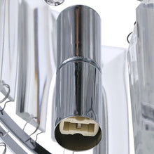 Load image into Gallery viewer, Modern Ceiling Chandelier Pendant Light K9 Crystal Drop Lampshade 40cm Silver