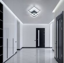 Load image into Gallery viewer, LED Ceiling Lamp Chandelier Black Square Modern 52cm