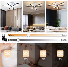 Load image into Gallery viewer, LED Ceiling Light Dimmable Chandelier Black Frame With Remote 60cm