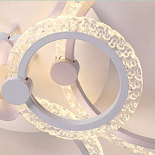 Load image into Gallery viewer, LED Ceiling Lights White Chandelier Modern Dimmable With Remote Control 76cm