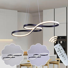 Load image into Gallery viewer, LED Ceiling Light Chandelier Pendant Light Gold/Black Dimmable With Remote Control 75cm