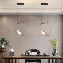 Load image into Gallery viewer, Modern Bird Gold Chandelier LED Pendant Light Ceiling Lamp 3 Color Lights
