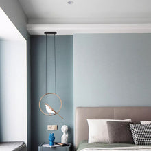 Load image into Gallery viewer, Modern Bird Gold Chandelier LED Pendant Light Ceiling Lamp 3 Color Lights