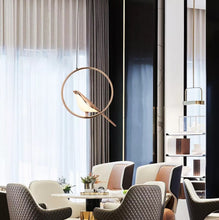 Load image into Gallery viewer, Modern Bird Gold Chandelier LED Pendant Light Ceiling Lamp 3 Color Lights