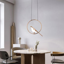 Load image into Gallery viewer, Modern Bird Gold Chandelier LED Pendant Light Ceiling Lamp 3 Color Lights